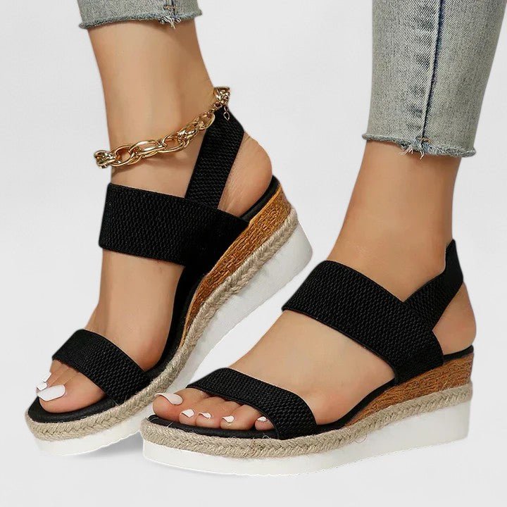 Orthopädische Sandalen für Damen mit gepolsterter Sohle – Pelanva – Ansicht 3