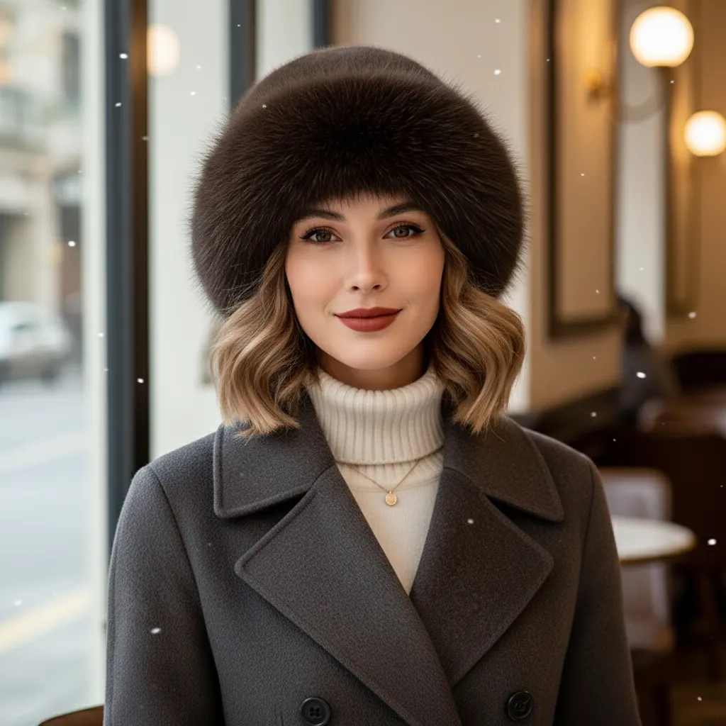 Pelanva – Elegante Damen Winter-Pelzmütze für warme