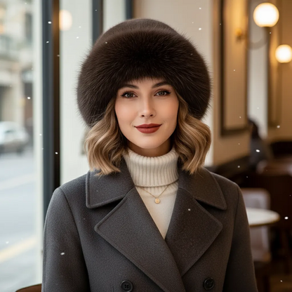 Pelanva – Elegante Damen Winter-Pelzmütze für warme