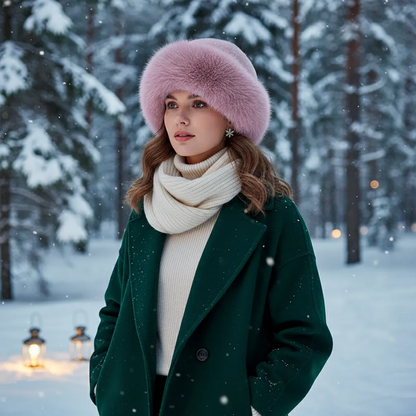 Pelanva – Elegante Damen Winter-Pelzmütze für warme