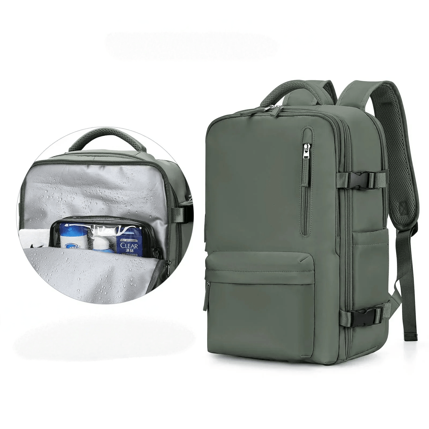 Pelanva Robuster Rucksack – Wasserdichte Laptop Reisetasche mit USB-Ladefunktion
