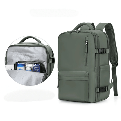 Pelanva Robuster Rucksack – Wasserdichte Laptop Reisetasche mit USB-Ladefunktion