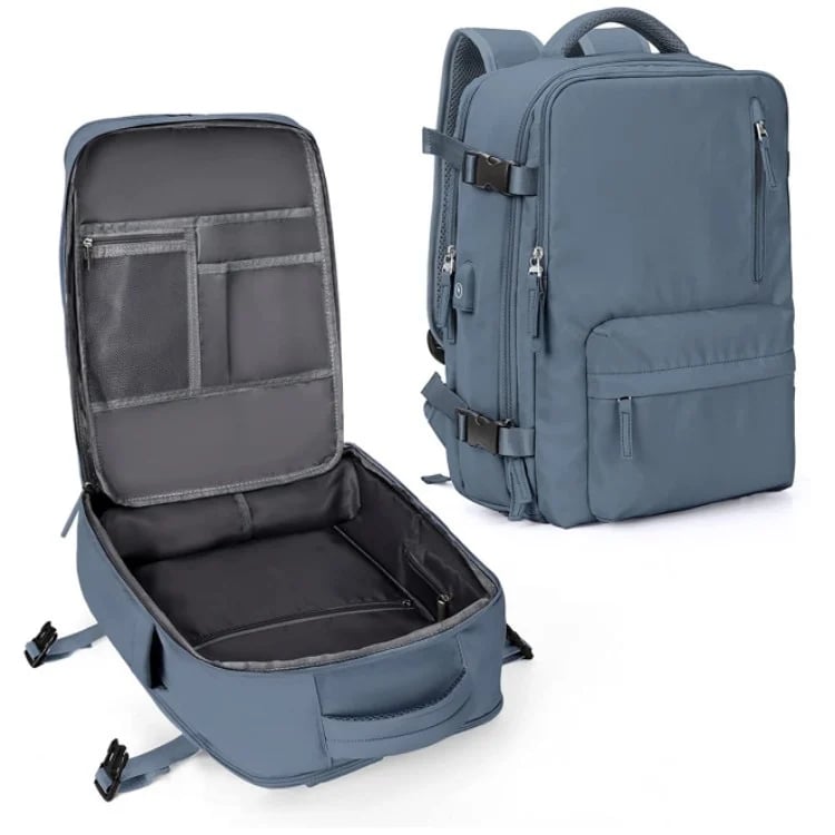 Pelanva Robuster Rucksack – Wasserdichte Laptop Reisetasche mit USB-Ladefunktion