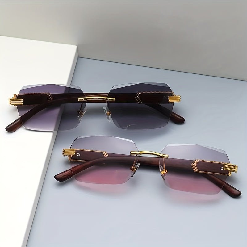 Pelanva Sonnenbrille - Randlos - Facettierte Linsen | Rava