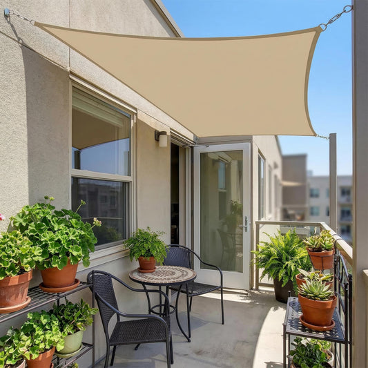 Rico – Wasserdichtes rechteckiges Sonnensegel für Terrasse und Balkon