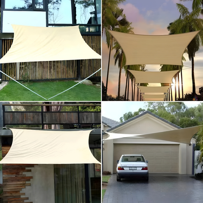 Rico – Wasserdichtes rechteckiges Sonnensegel für Terrasse und Balkon