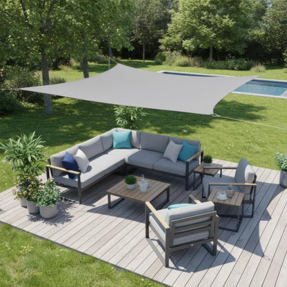 Rico – Wasserdichtes rechteckiges Sonnensegel für Terrasse und Balkon