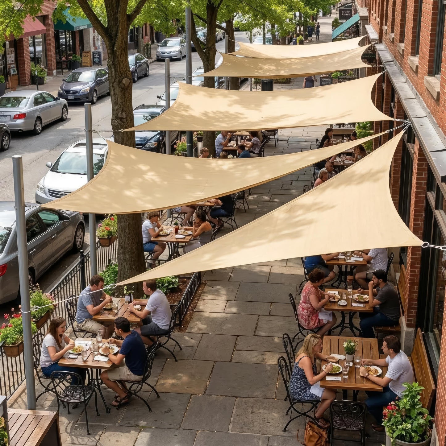 Rico – Wasserdichtes rechteckiges Sonnensegel für Terrasse und Balkon