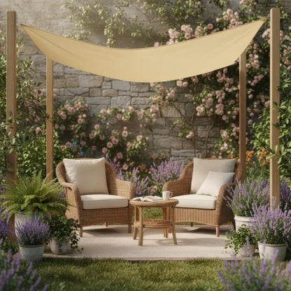 Rico – Wasserdichtes rechteckiges Sonnensegel für Terrasse und Balkon