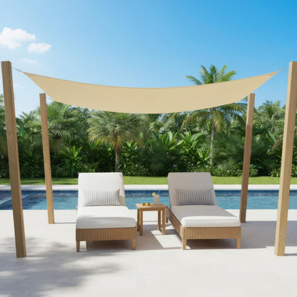Rico – Wasserdichtes rechteckiges Sonnensegel für Terrasse und Balkon