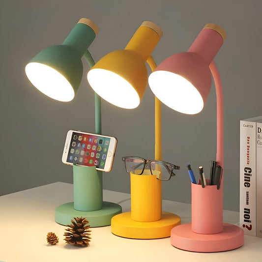Riven - Stilvolle LED Tischlampe mit Stifthalter für perfekten Arbeitsplatz