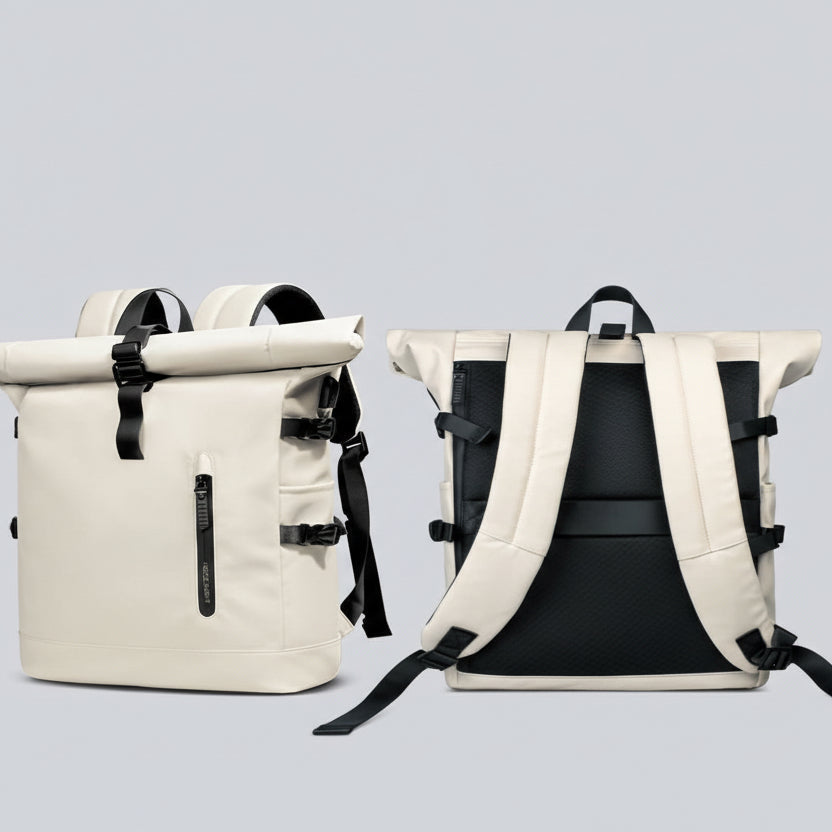 Erweiterbarer Rolltop-Rucksack mit Laptopfach und großem Volumen – Pelanva – Ansicht 3