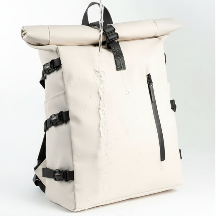Erweiterbarer Rolltop-Rucksack mit Laptopfach und großem Volumen – Pelanva – Ansicht 4