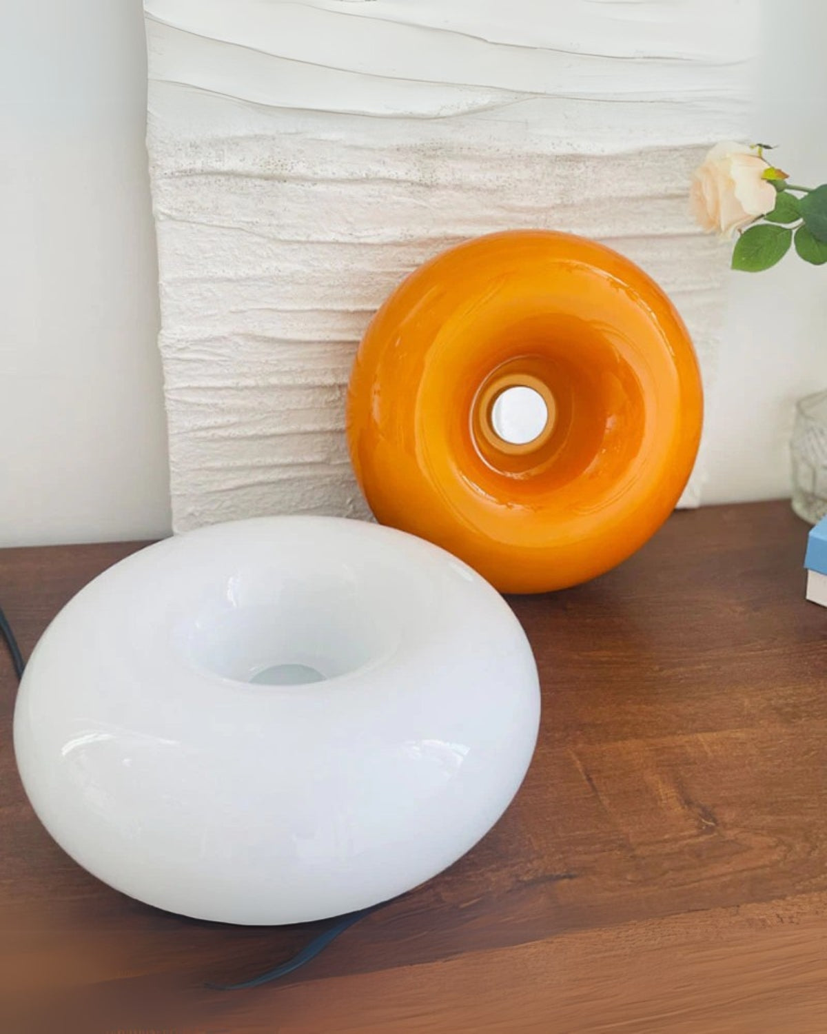 runde tischlampe donutform sanftem led – Pelanva – Ansicht 7