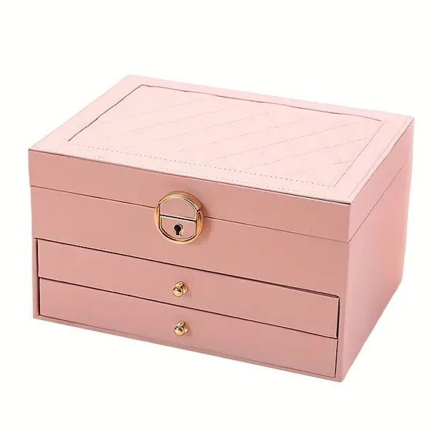 Sferica - Elegante Mehrschichtige Schmuckdose aus Leder für Damen