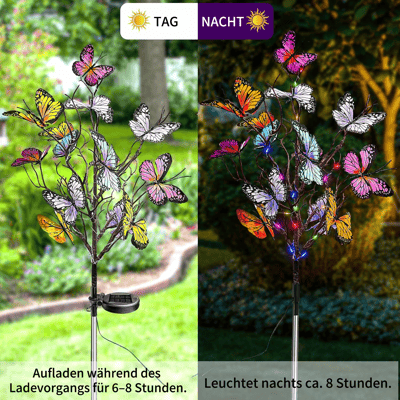 solar schmetterlingsleuchte farbwechselnden leds – Pelanva – Ansicht 3