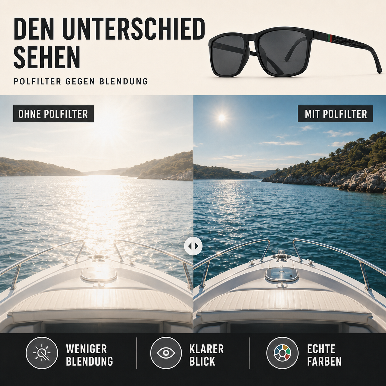 Sonnenbrille Herren eckig – Pelanva – Ansicht 4