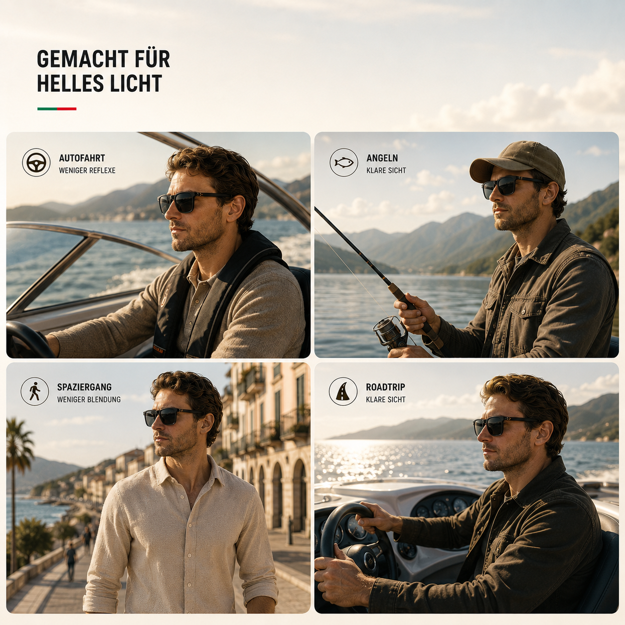 Sonnenbrille Herren eckig – Pelanva – Ansicht 9