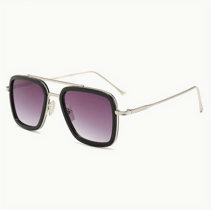 Luxuriöse Herren-Sonnenbrille mit UV-Schutz, Detailansicht – Pelanva