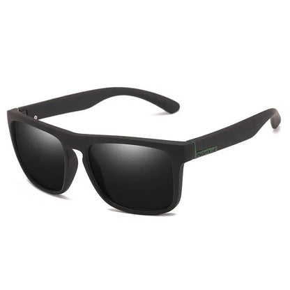 Polarisierte quadratische Sonnenbrille mit UV-Schutz, Seitenansicht – Pelanva