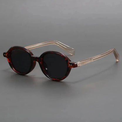 Polarisierte runde Sonnenbrille mit UV400 Schutz, Detailansicht – Pelanva