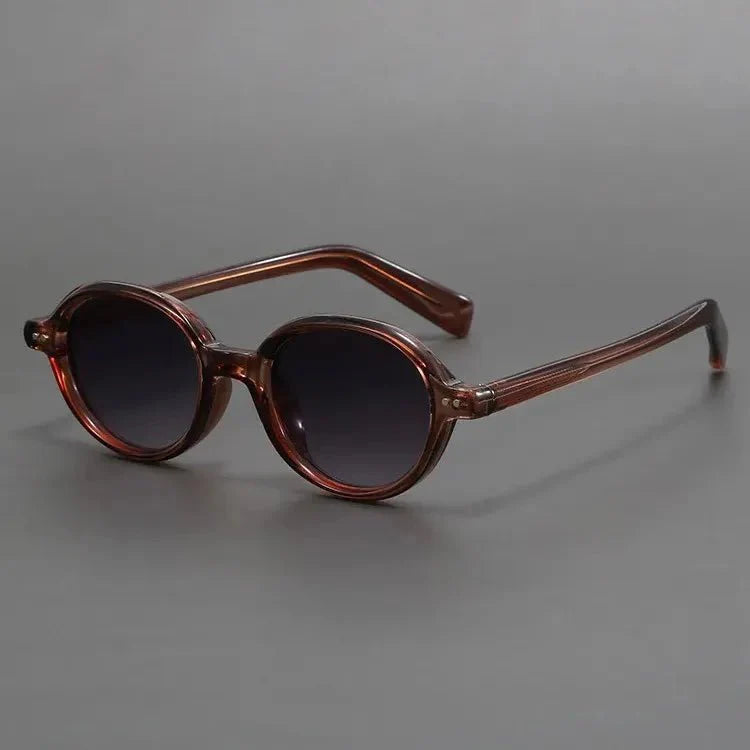 Polarisierte runde Sonnenbrille mit UV400 Schutz, Nahaufnahme – Pelanva