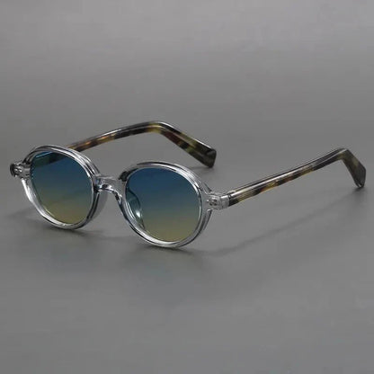 Polarisierte runde Sonnenbrille mit UV400 Schutz, Seitenansicht – Pelanva