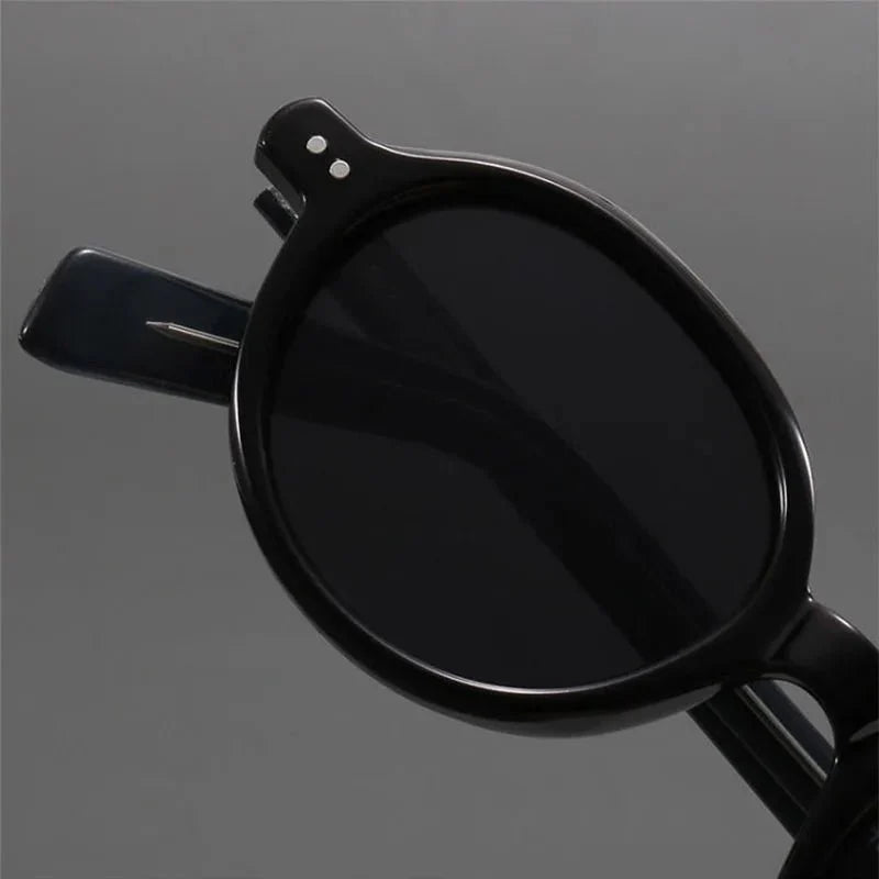 Polarisierte runde Sonnenbrille mit UV400 Schutz, Rückansicht – Pelanva