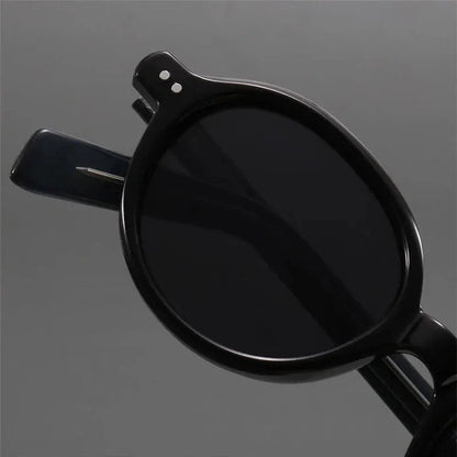 Polarisierte runde Sonnenbrille mit UV400 Schutz, Rückansicht – Pelanva