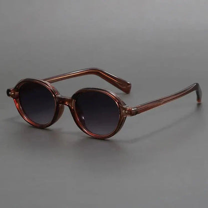 Polarisierte runde Sonnenbrille mit UV400 Schutz, Materialansicht – Pelanva