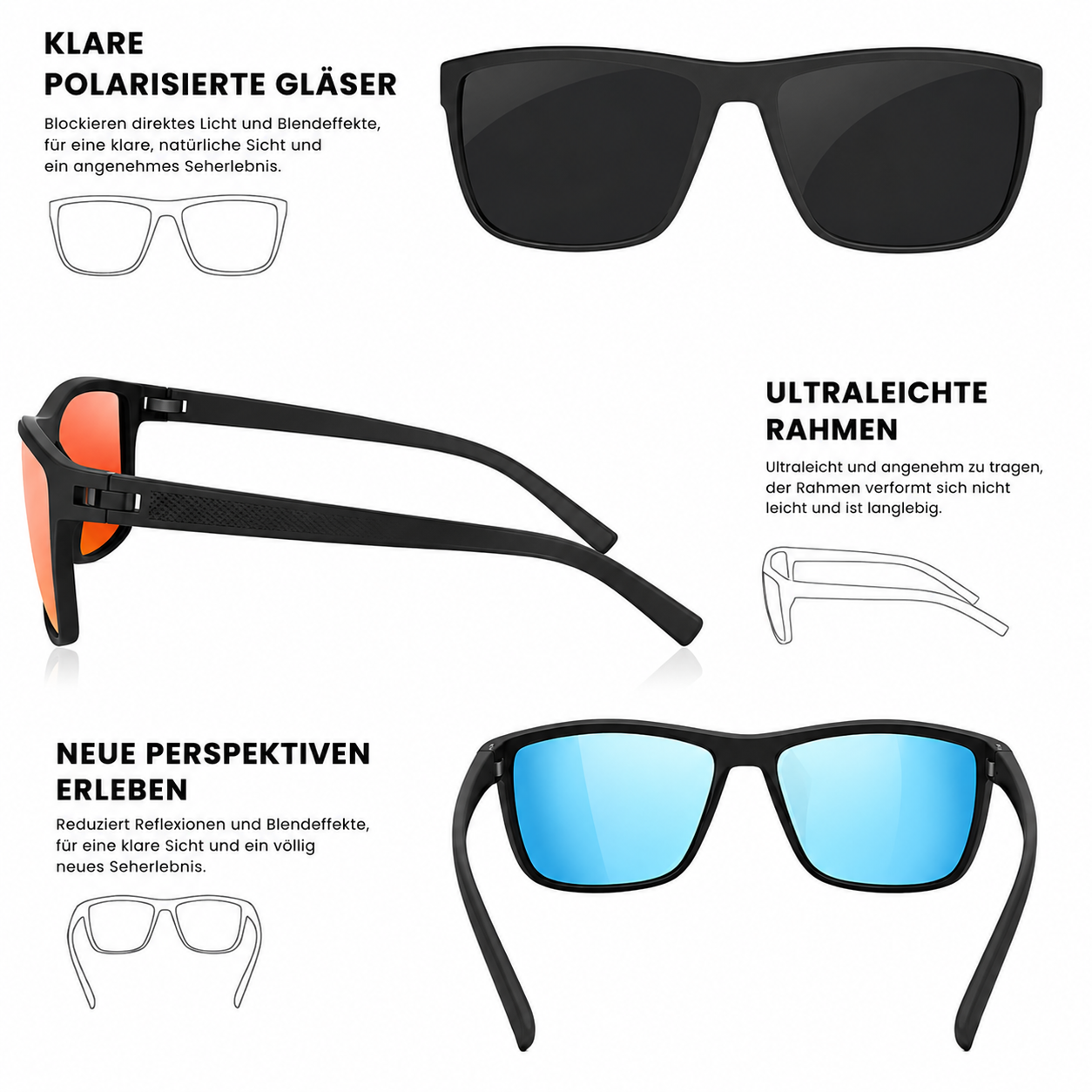 Sonnenbrille Set polarisiert – Pelanva – Ansicht 2