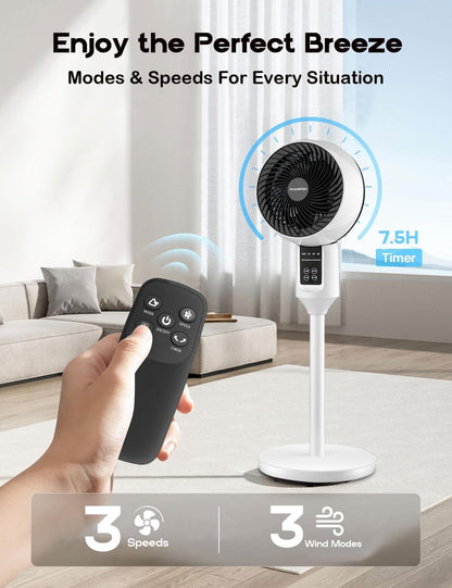 Verstellbarer Standventilator mit 3D-Oszillation – Pelanva – Ansicht 5