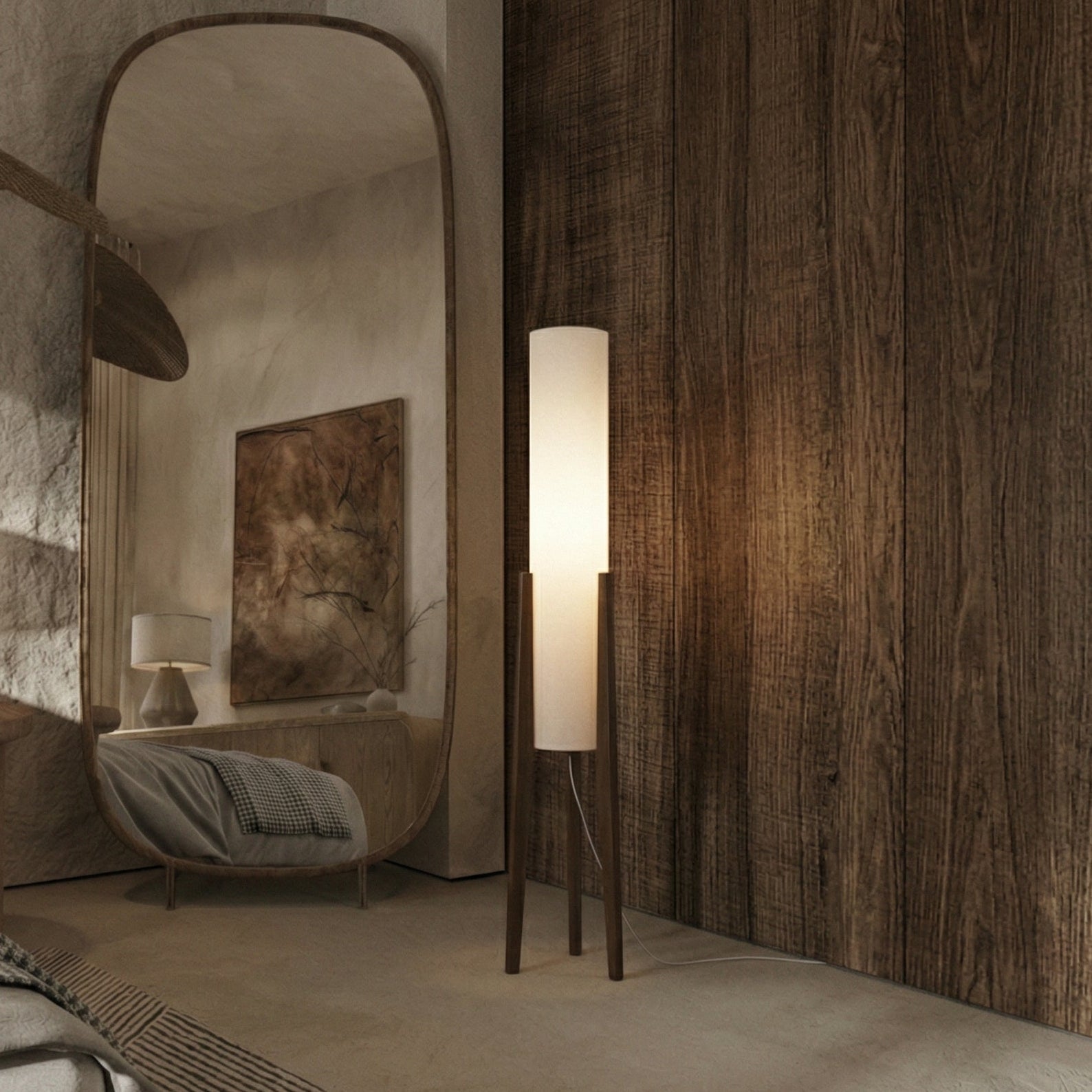 Stehlampe Holz – Pelanva