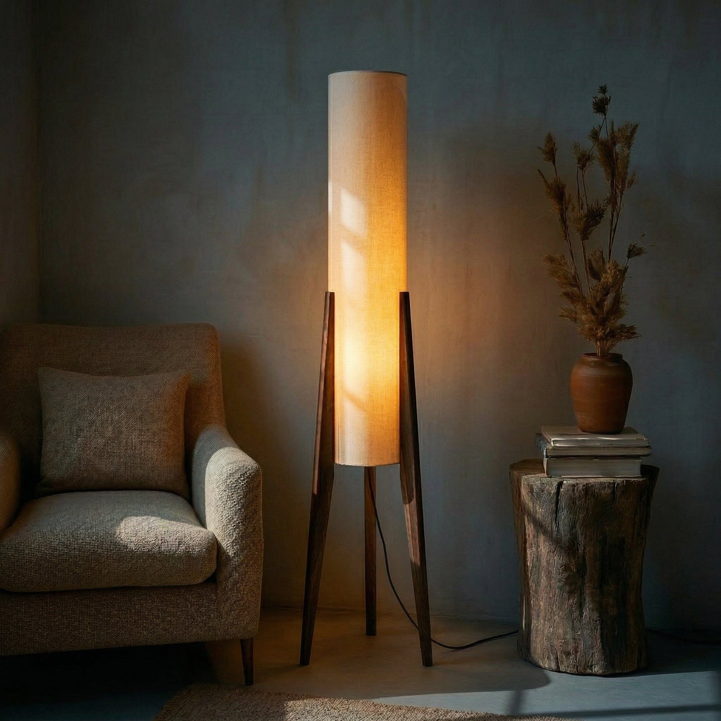 Stehlampe Holz – Pelanva – Ansicht 6