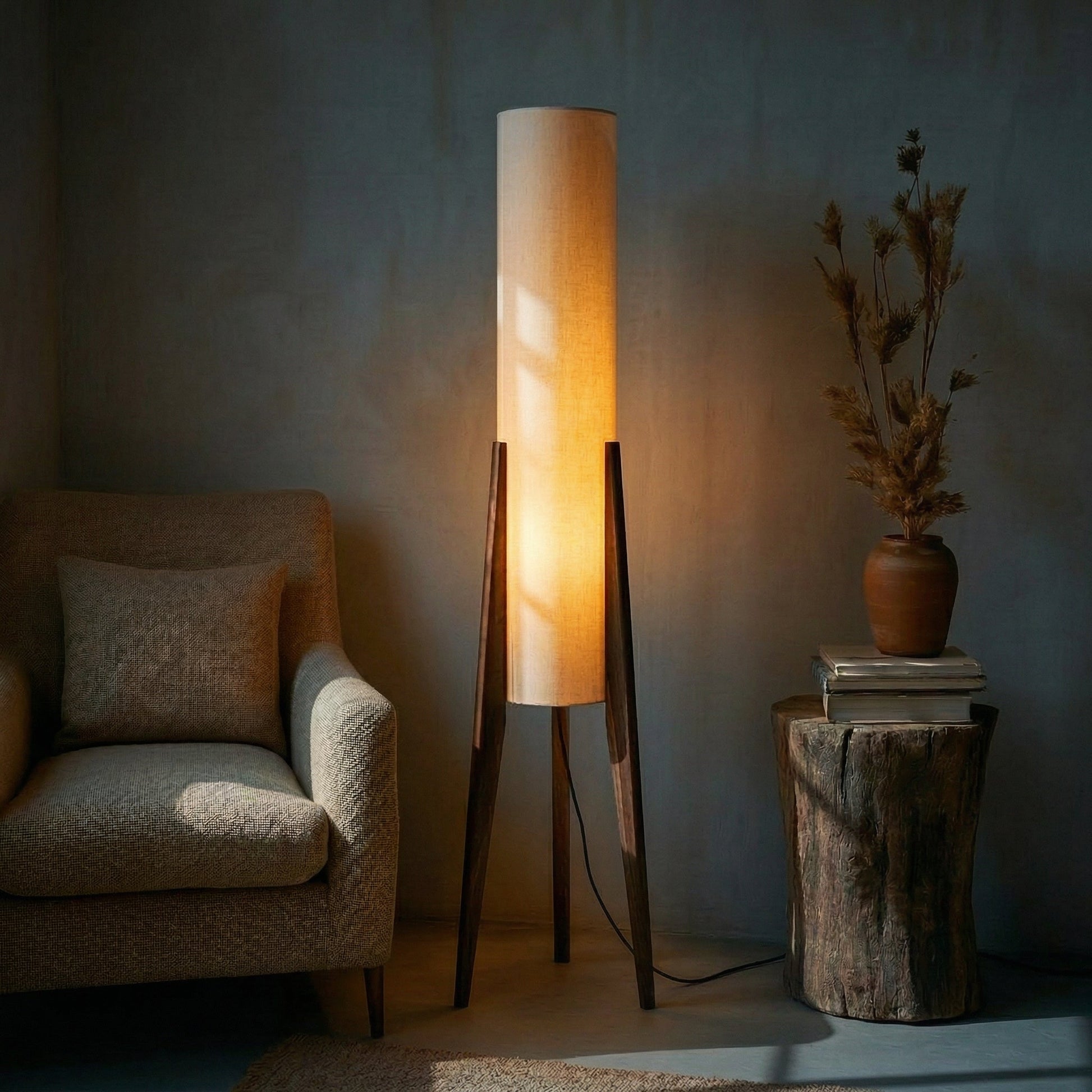 Stehlampe Holz – Pelanva – Ansicht 6