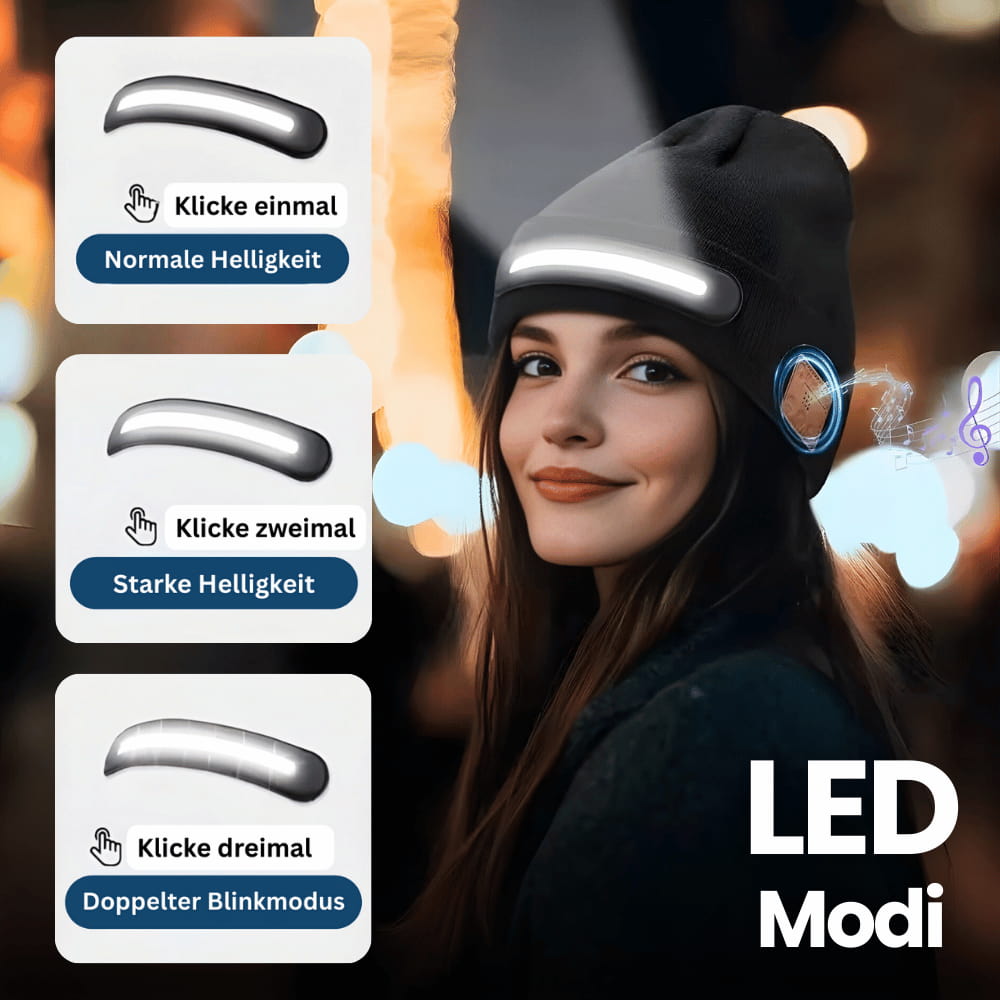Mütze mit LED Licht – Pelanva – Ansicht 4