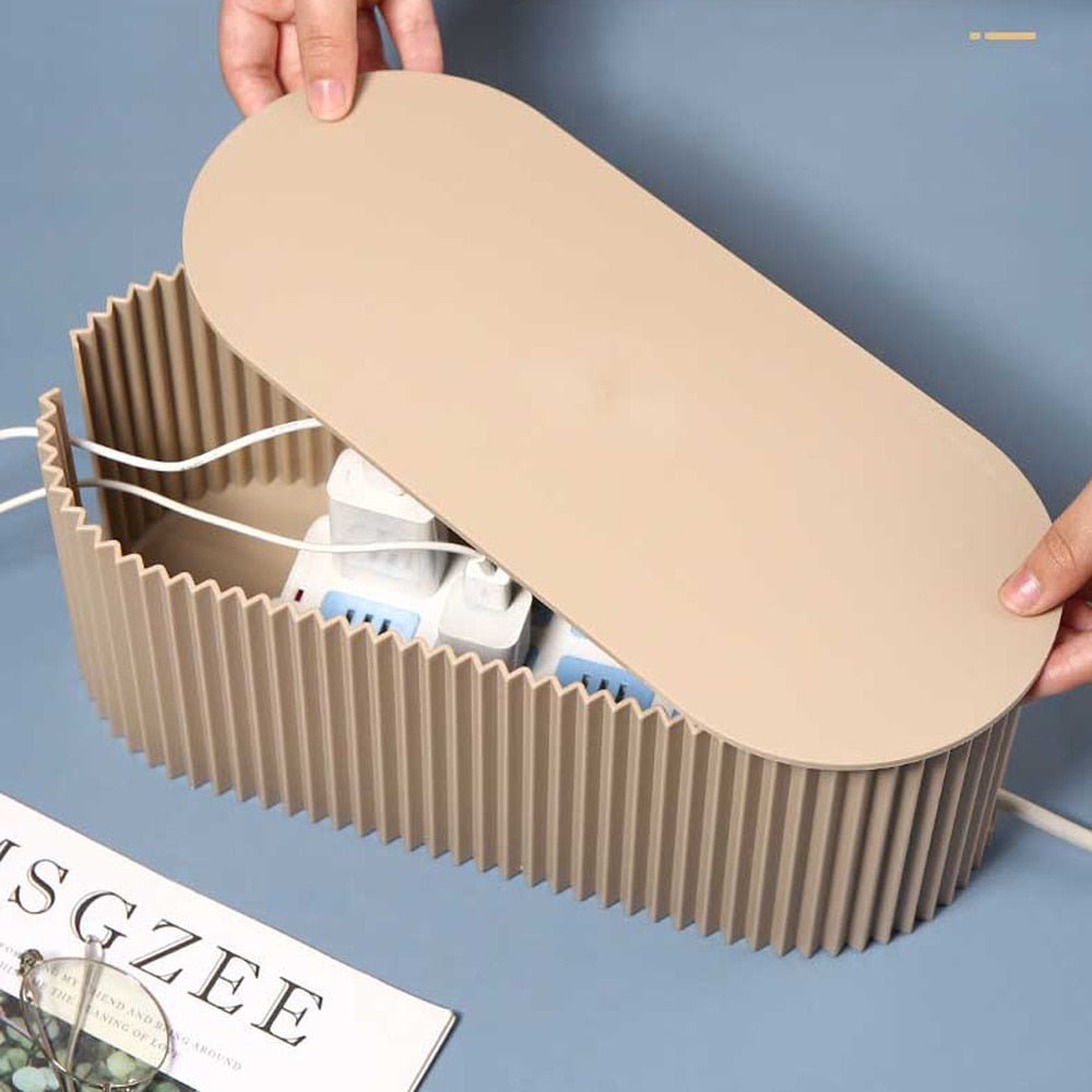 Strum Kabel Organizer Box – Stilvoller Kabelorganizer aus langlebigem Kunststoff