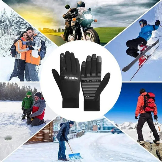 ThermaGlide USB Beheizte Handschuhe| Wasserdicht & Touchscreen-fähig| Winter-Handwärmer für Skifahren, Motorrad & Outdoor – S