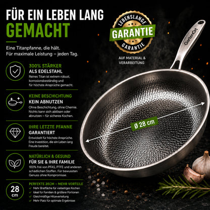 Titanpfanne beschichtungsfrei – Pelanva