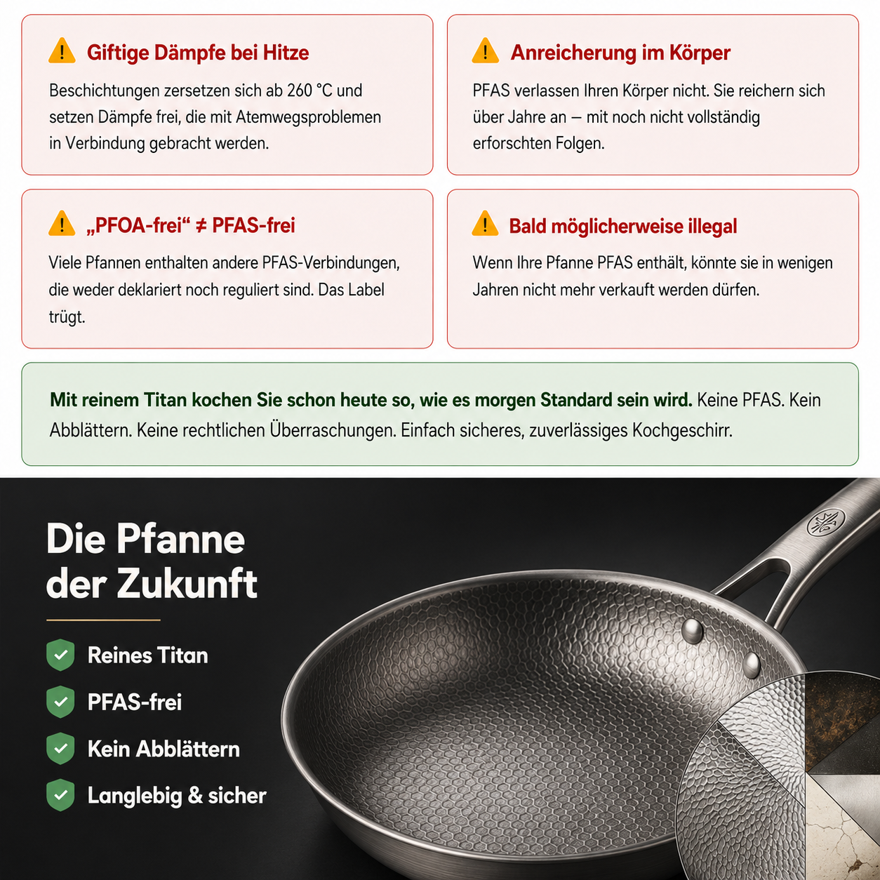Titanpfanne beschichtungsfrei – Pelanva – Ansicht 7