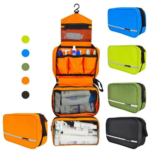 Travelior MaxPack Große Wasserdichte Kulturtasche für Männer & Frauen| Reise-Kosmetiktasche| Robustes Design & Viel Stauraum 