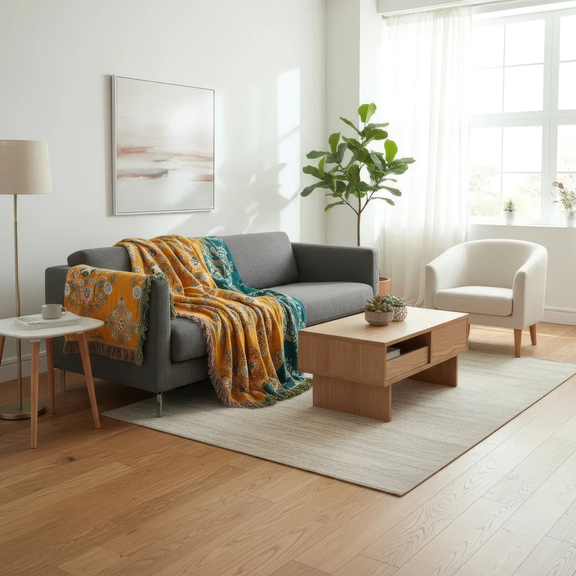 Luxuriöse weiche Baumwollüberdecke, Detailansicht – Pelanva