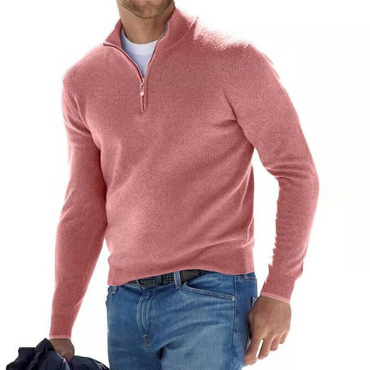 V-Ausschnitt Pullover Mit Reißverschluss – Pullover & Strick