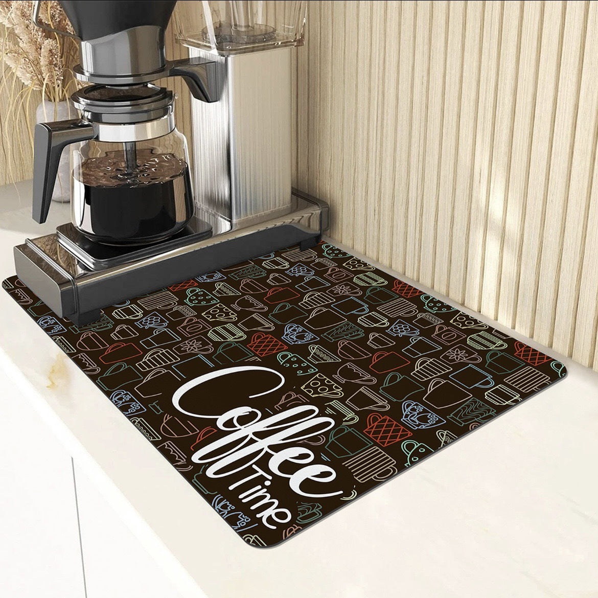 Viki – Wasserabsorbierende Kaffeemaschinenmatte für saubere Arbeitsflächen