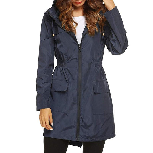 Viola | Damen Wintermantel mit Kapuze und Frontreißverschluss – Jacke & Mantel
