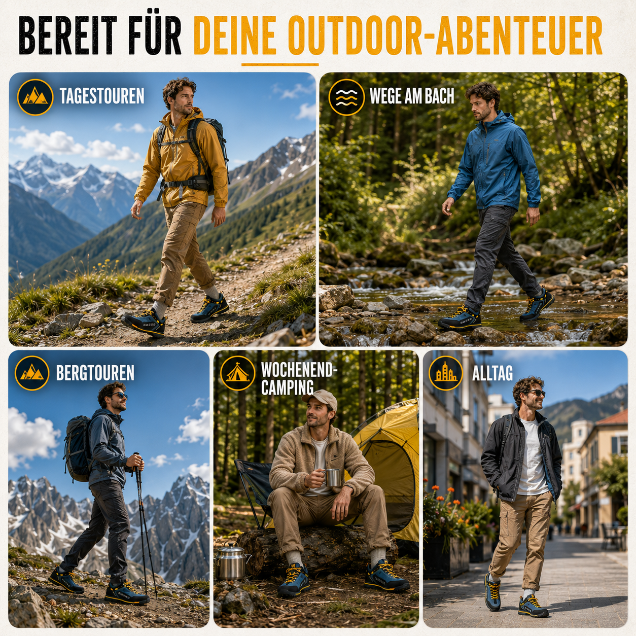 Wanderschuhe Herren wasserdicht – Pelanva – Ansicht 8