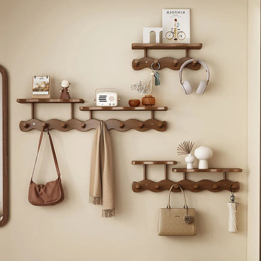 Stilvolle Wandgarderobe aus Bambus – Pelanva