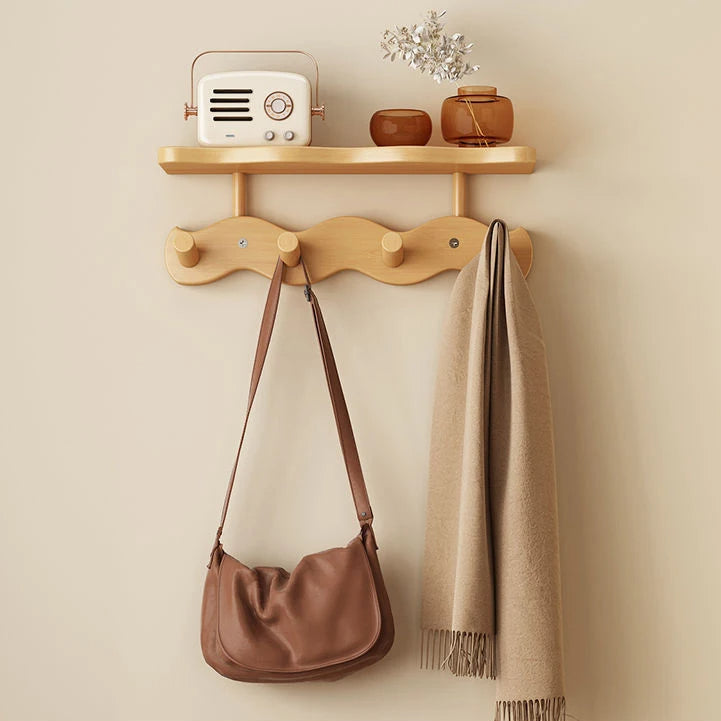 Stilvolle Wandgarderobe aus Bambus, Anwendungsbeispiel – Pelanva