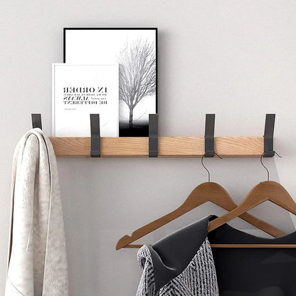 Moderne Wandgarderobe aus Holz mit Haken – Pelanva – Ansicht 3
