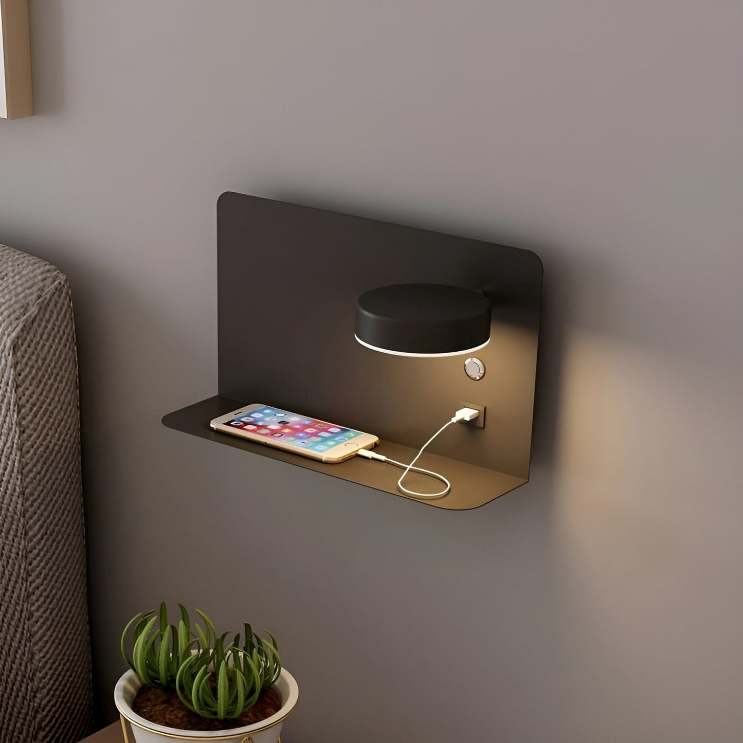 Wandlampe mit USB – Pelanva – Ansicht 2